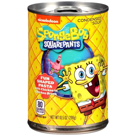 Nickelodeon Spongebob Squarepants Shaped Pasta With Chicken In Chicken