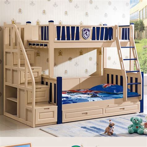 The recommended minimum age for the top bunk is 6 years, but take a look at our best bunk beds buying guide for more information. High quality solid wood children bunk bed for kids-in ...