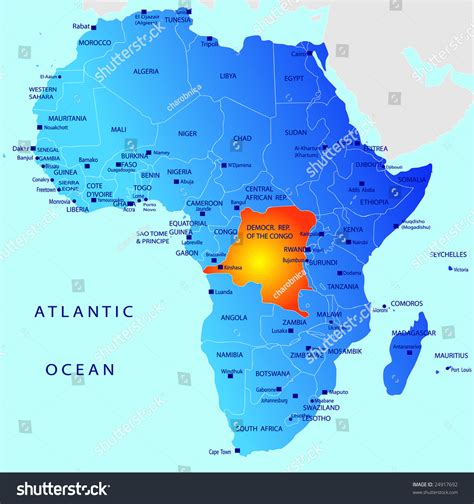 Congo Map In Africa