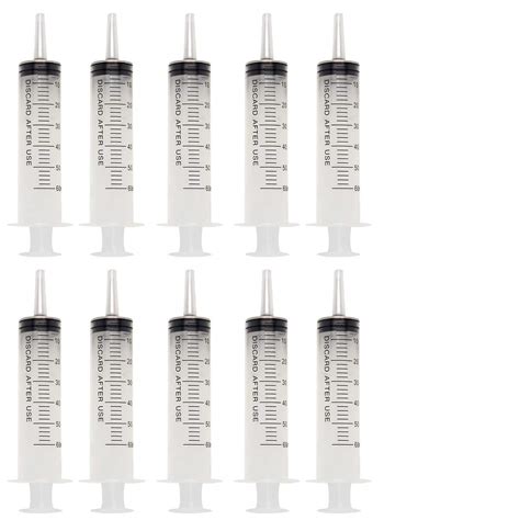 Buy 60ml Catheter Tip Syringe With Covers 10 Pack By Tilcare Sterile