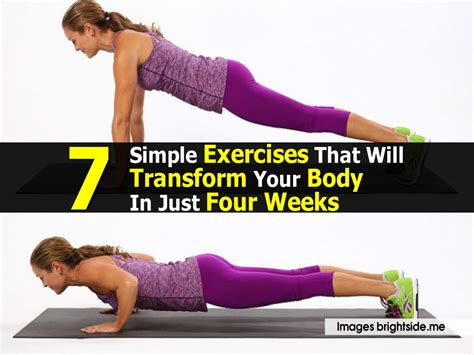 Exercise can be tough because it's not always easy to figure out which ones to do for specific body parts. 7 Simple Exercises That Will Transform Your Body In Just ...