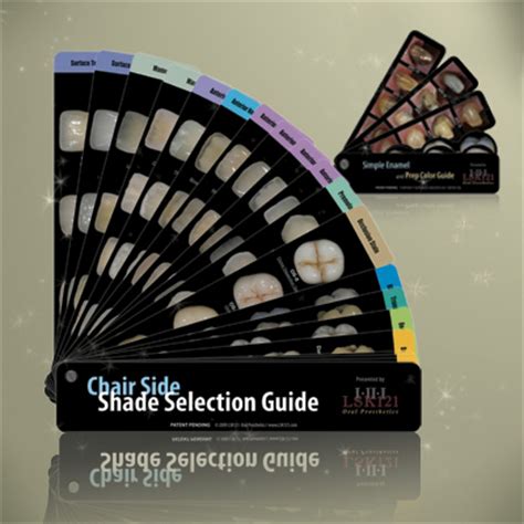 Included in this remarkable clinical video series is how to take a stump shade, esthetic crown material options and how to use them and finally wrapping up with the replacement of the old anterior crowns. Chair Side Shade Selection Guide and Simple Enamel and Prep Color Guide | Lsk121 Oral Prostehtics