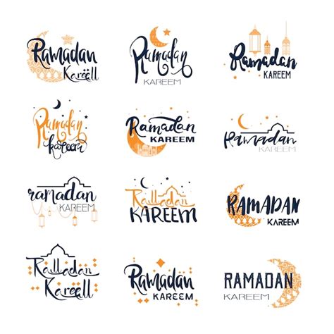 Premium Vector Ramadan Kareem Badge Collection