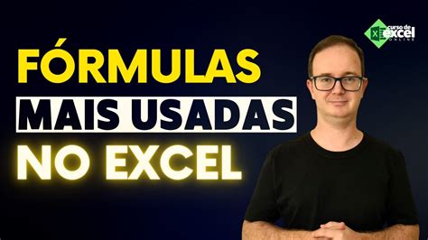 As fórmulas mais usadas no Excel YouTube