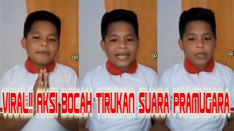 Viral Aksi Bocah Tirukan Suara Pramugara Calon Pramugara Cilik Youtube