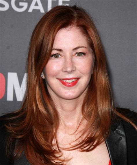 Dana Delaney Long Straight Ginger Red Hairstyle Straight Hairstyles