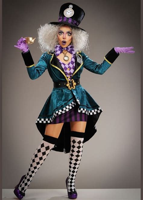 Womens Mad Hatter Costume Mad Hatter Girl Mad Hatter Outfit Mad