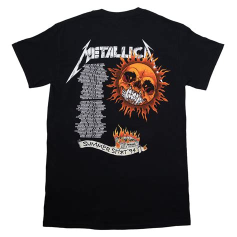 Flaming Skull Tour T Shirt Metallica Com Metallica Com