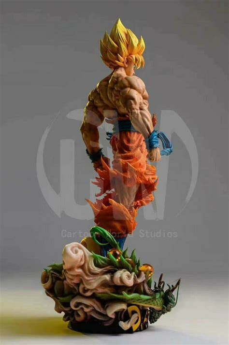 Dragon Ball Z Son Goku SSJ 1 4 Resin Statue Vom CW Studio