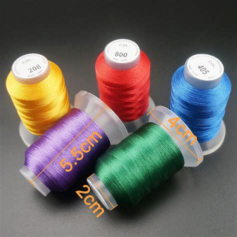 New Brothread 63 Brother Colors Polyester Embroidery Machine Thread Kit