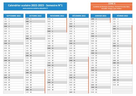 Calendrier Scolaire 2022 2023 2023 2024 2025 Calendario Calendário
