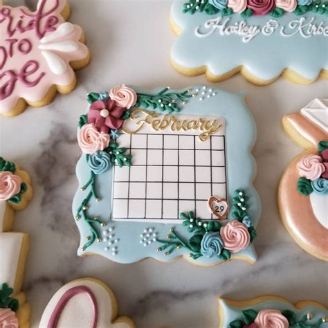 Save The Date Cookies Floral Wedding Cookies Bridal Shower