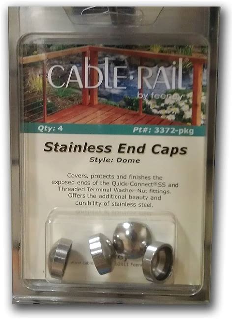 Feeney Stainless Steel Dome Style Decorative Cap Feeney 3372 20 Pack