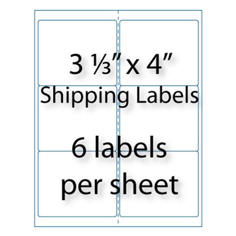 Shipping Labels 3 13 X 4 10 Up Avery® 5164 Compatible