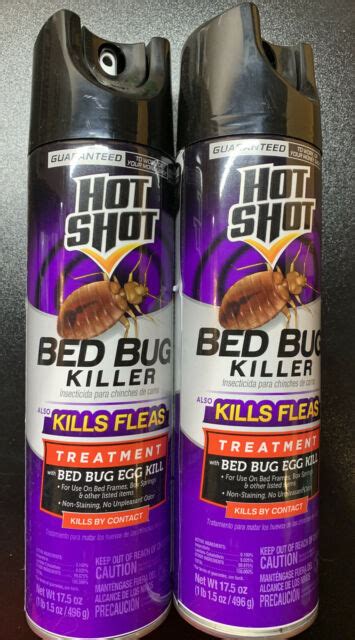 X2 Set Of 2 Hot Shot Hg 96440 Bed Bug Killer Aerosol
