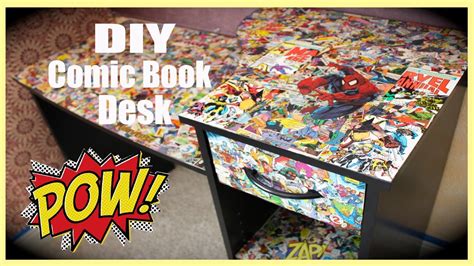 Diy Comic Book Desk Youtube