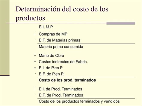 Ppt Determinacion Del Costo En Una Empresa Industrial Powerpoint