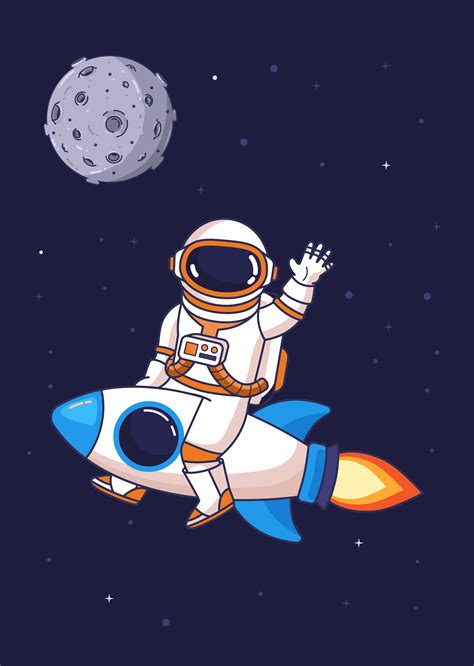 Cartoon Background Clipart Astronaut Illustration Cartoon Images And