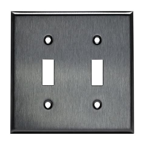 Brushed Stainless Steel Toggle Switch Outlet Cover Wall Plates 1 4 Gang
