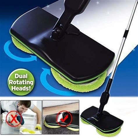 Electric Mop Rechargeable Floor Cleaner Scrubber Polisher Brooms Floor