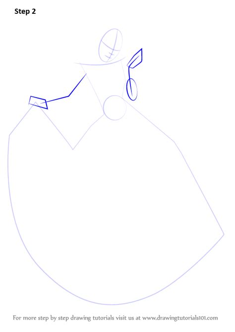 Draw neck portion and enhance it in u shape. Learn How to Draw Princess Cinderella (Cinderella) Step by ...