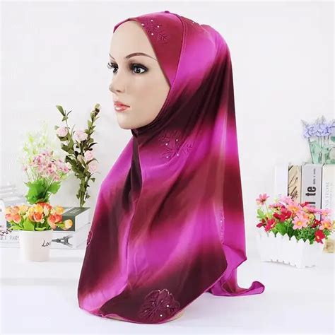 2017 Muslim Hijab New Women Fashion Colorful Pattern Muslim Patchwork