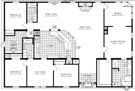 Check out a wide array of floor plans for four bedroom homes and apartments in this post. Exceptional 4 Bedroom Modular Home Plans #3 4 Bedroom ...