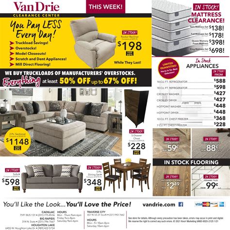 Check spelling or type a new query. Michigan Furniture Sale | VanDrie Home Furnishings | Cadillac, Traverse City, Big Rapids ...