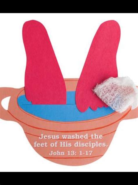 Washing Jesus Feet For Preschool Craft Bible Crafts For Kids