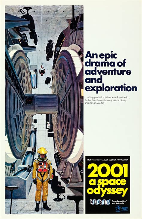 2001 A Space Odyssey Mgm 1968 Cinerama One Sheet 27 X 41 Lot