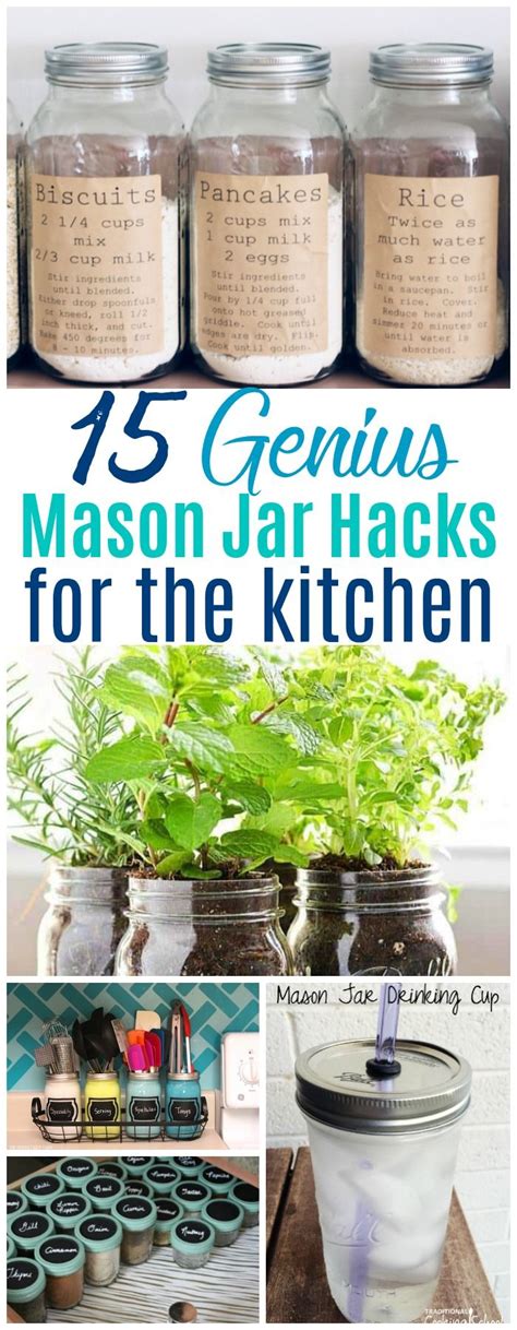 Mason Jar Hacks For The Kitchen