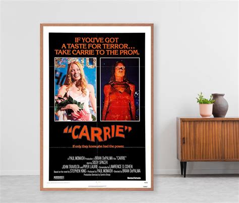 Carrie Movie Poster 1976 Classic Film 18x12 Etsy