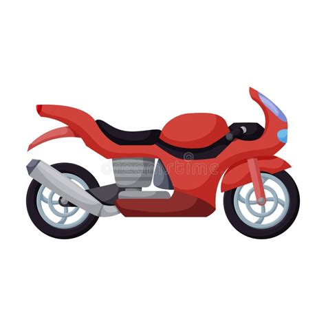 Motorcycle Vector Iconcartoon Vector Icon Isolated On White Background