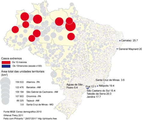 Geografia E Cartografia Digital Mapas De Popula O Do Brasil