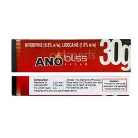 Anobliss Nifedipine And Lidocaine Cream 30gm 30 Gm In 1 Tube At Rs 90