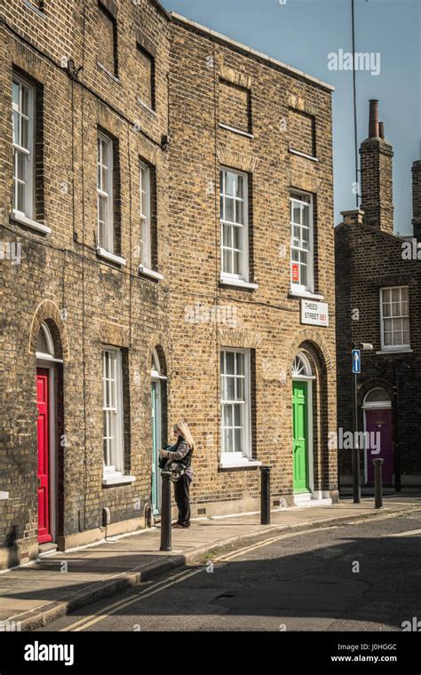 Victorian Terraced Houses Near Waterloo Station On Theed Street In
