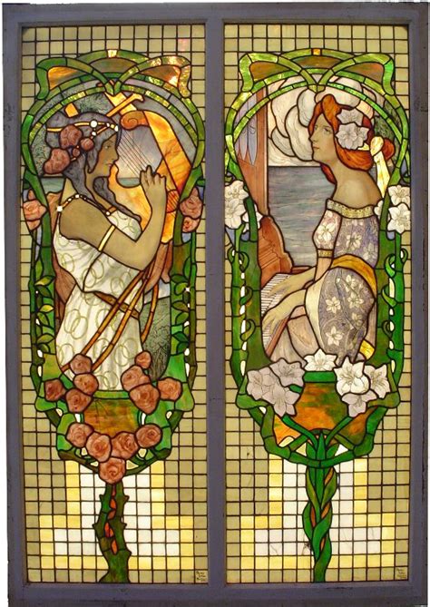 Art Nouveau Stained Glass Windows A Colorful Vision