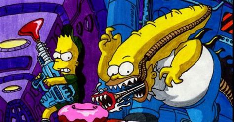 Homer Alien Simpsons Pinterest