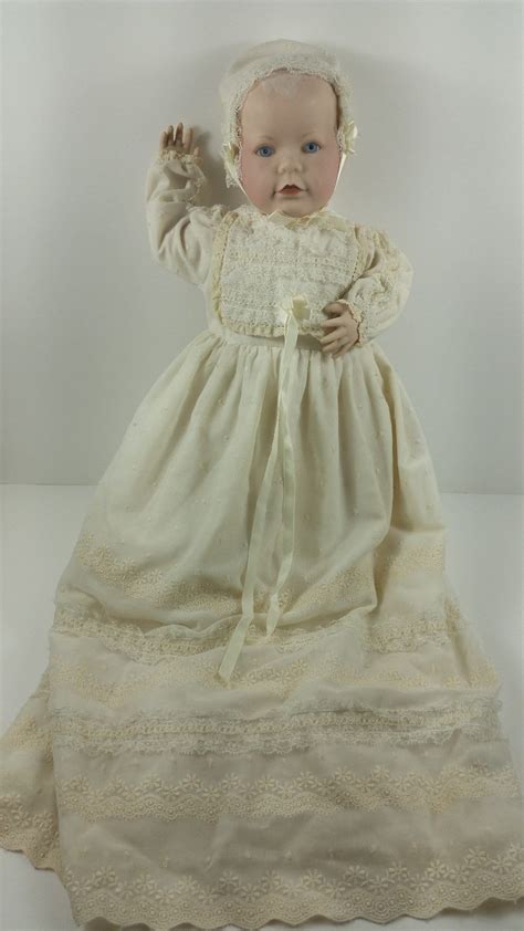 1986 18 Franklin Heirloom Baby Doll Porcelain With White Christening