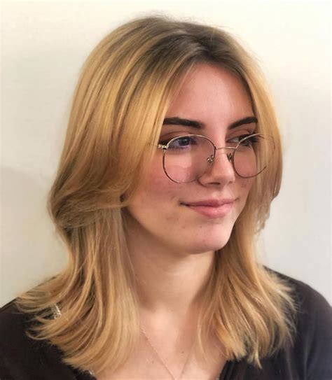 24 Bangs With Glasses Hairstyles To Look Glamorous