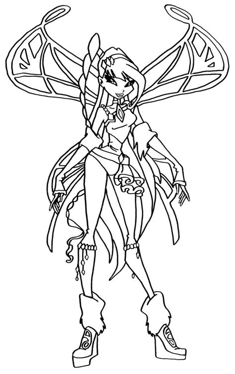 I made the coloring page of musa winx club to share with you! Coloriage Musa Lovix Winx à imprimer et colorier
