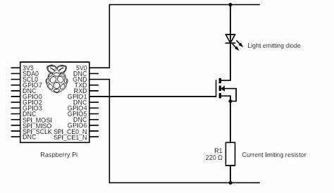 raspberry pi led circuit diagram