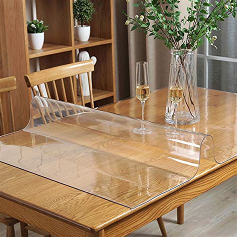 30x30 Inch Square Eco Clear Plastic Table Protector Thick