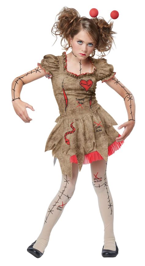 Creepy Voodoo Dolly Rag Doll Puppet Girls Costume Doll Halloween