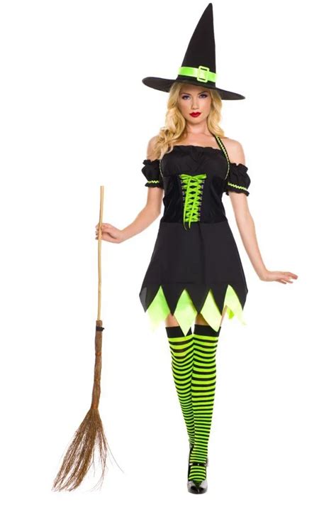 Free Shipping Sexy Sorceress Costume Women Holly Dark Witch Costume 4f1501 Hot Sexy Witch Dress