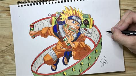 Speed Drawing Uzumaki Naruto Youtube