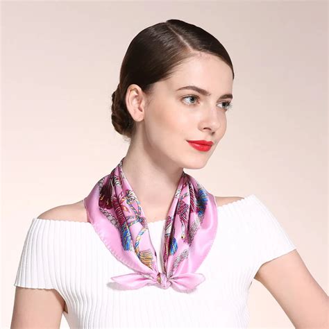 Buy Simple Printed Silk Scarf Bank Cleark Silk Scarf Collar Multicolors High