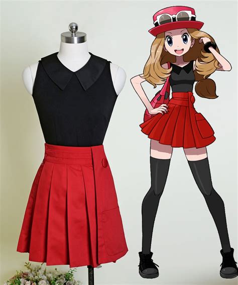 Pokémon Cosplay Serena Costume Blouse Skirt Artofit