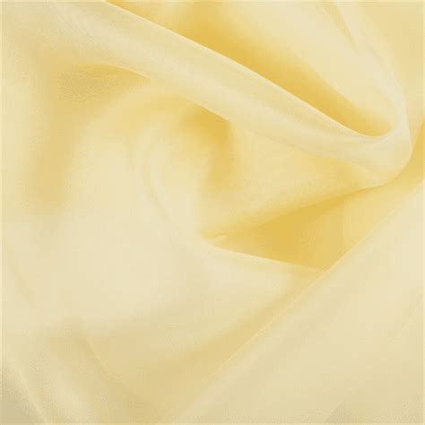 Yellow Silk Organza Fabric By The Yard