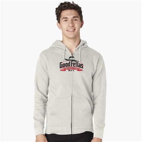 Goodfellas Pizza And Wings Baby Driver Zipped Hoodie By Huckblade